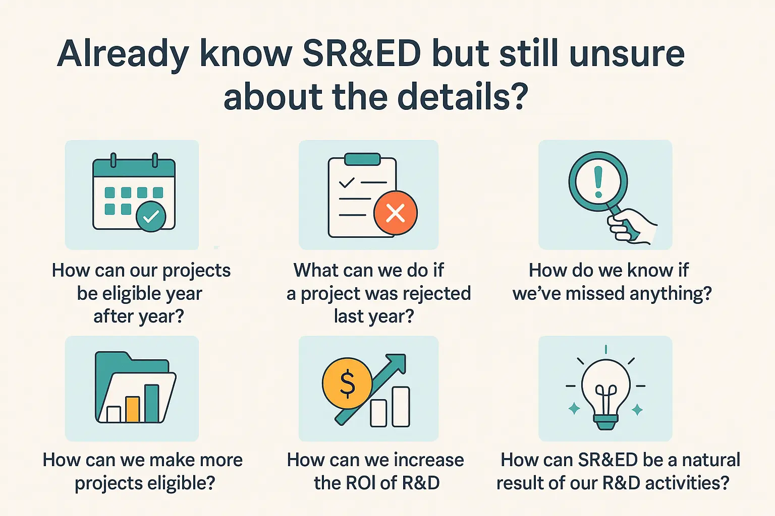 Already know SR&ED but still unsure about the details